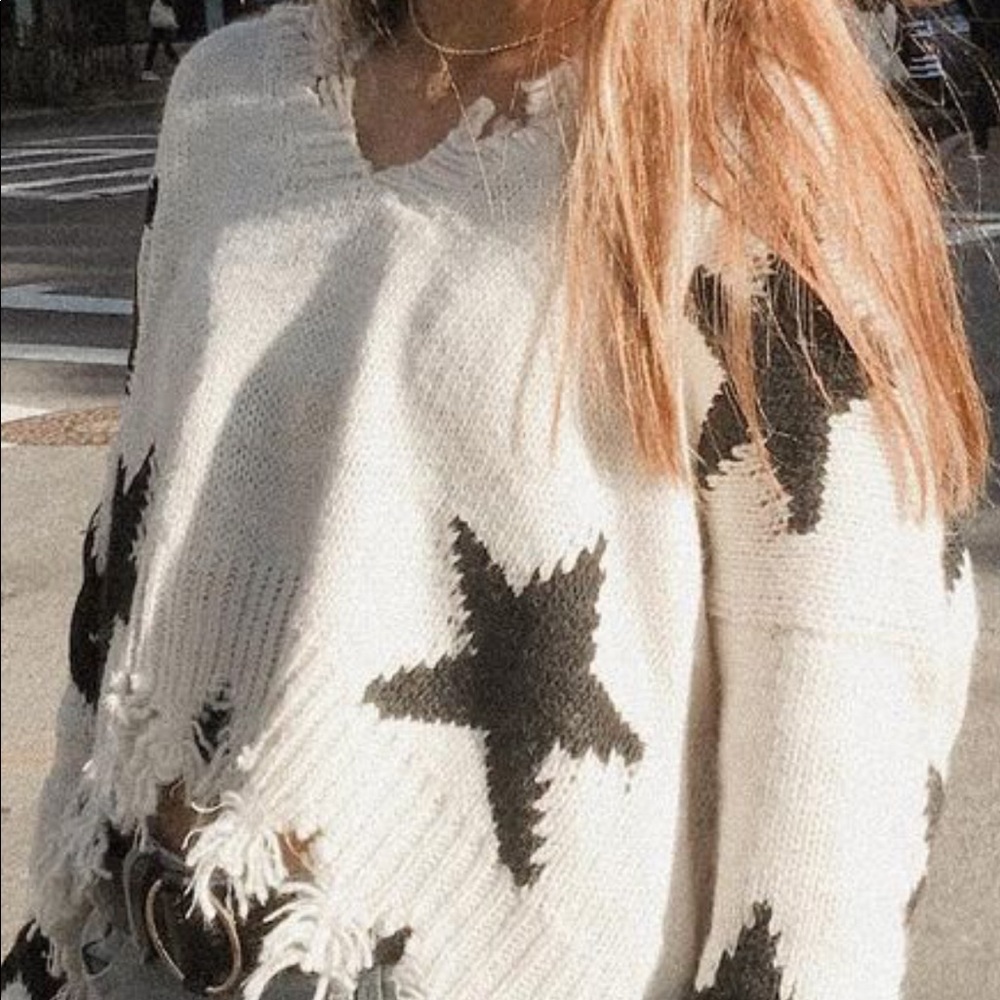 star cropped sweater